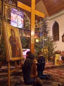 Symbole ŚDM w Kowalewie Pom.