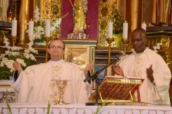 Pielgrzymi ŚDM z Gabonu w Kowalewie Pom. i Wielkiej Łące