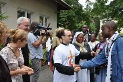 Pielgrzymi ŚDM z Gabonu w Kowalewie Pom. i Wielkiej Łące