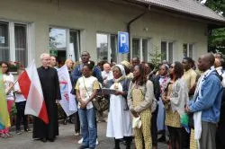 Pielgrzymi ŚDM z Gabonu w Kowalewie Pom. i Wielkiej Łące