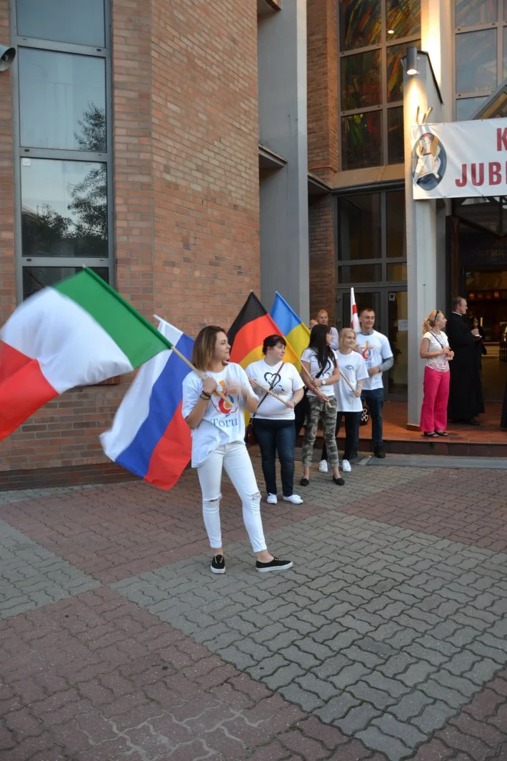 Przywitanie pielgrzymów ŚDM z Włoch