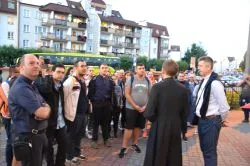 Przywitanie pielgrzymów ŚDM z Włoch
