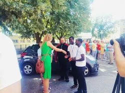Pielgrzymi z Gabonu i Zambii w Chełmży