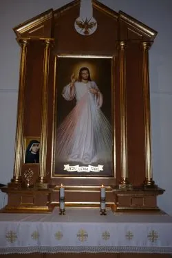 Relikwie św. Faustyny w kościele na Mniszku