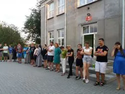 Grupa niebieska w drodze do Matki Bożej