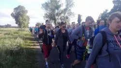 Akademicka grupa żółta w drodze na Jasną Górę