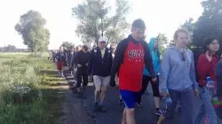 Akademicka grupa żółta w drodze na Jasną Górę
