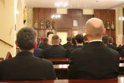 Spotkanie bpa Wiesława Śmigla z klerykami