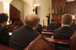 Spotkanie bpa Wiesława Śmigla z klerykami
