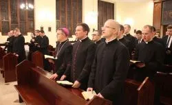 Bp Wiesław Śmigiel z kolędą w seminarium