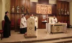 Bp Wiesław Śmigiel z kolędą w seminarium