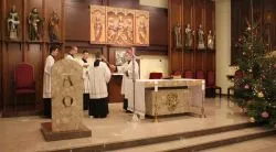 Bp Wiesław Śmigiel z kolędą w seminarium