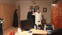 Bp Wiesław Śmigiel z kolędą w seminarium