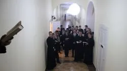 Bp Wiesław Śmigiel z kolędą w seminarium