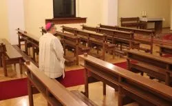 Bp Wiesław Śmigiel z kolędą w seminarium