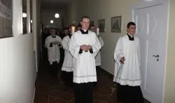 Bp Wiesław Śmigiel z kolędą w seminarium