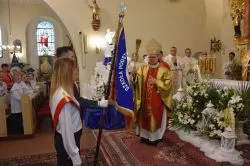 Nadanie im. kard. Stefana Wyszyńskiego Szkole Podstawowej w Sampławie