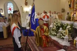 Nadanie im. kard. Stefana Wyszyńskiego Szkole Podstawowej w Sampławie