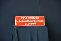 Nadanie im. kard. Stefana Wyszyńskiego Szkole Podstawowej w Sampławie