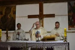 Poświęcenie terenu pod budowę w toruńskiej parafii św. Andrzeja