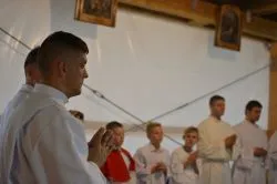 Poświęcenie terenu pod budowę w toruńskiej parafii św. Andrzeja