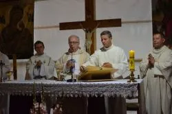 Poświęcenie terenu pod budowę w toruńskiej parafii św. Andrzeja