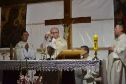 Poświęcenie terenu pod budowę w toruńskiej parafii św. Andrzeja