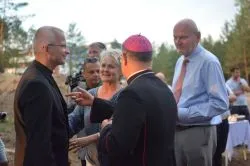 Poświęcenie terenu pod budowę w toruńskiej parafii św. Andrzeja