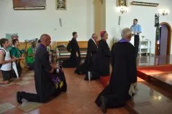 Bp Wiesław odwiedził pielgrzymów