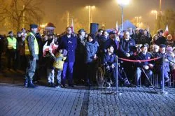 Apel pod pomnikiem marszałka Józefa Piłsudskiego