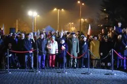 Apel pod pomnikiem marszałka Józefa Piłsudskiego