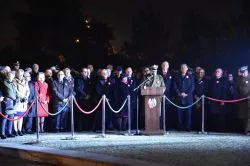 Apel pod pomnikiem marszałka Józefa Piłsudskiego