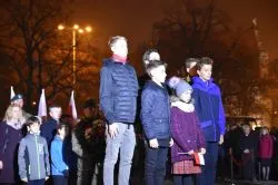 Apel pod pomnikiem marszałka Józefa Piłsudskiego