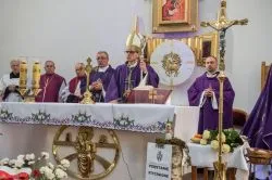Poświęcenie symbolicznego grobu Błogosławionych Męczenników Działdowskich