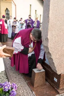 Poświęcenie symbolicznego grobu Błogosławionych Męczenników Działdowskich