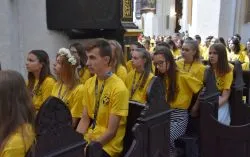 Msza św. rozpoczynająca obóz Fundacji Dzieło Nowego Tysiąclecia