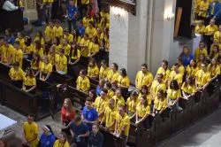Msza św. rozpoczynająca obóz Fundacji Dzieło Nowego Tysiąclecia