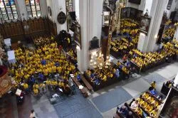 Msza św. rozpoczynająca obóz Fundacji Dzieło Nowego Tysiąclecia