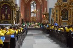 Msza św. rozpoczynająca obóz Fundacji Dzieło Nowego Tysiąclecia