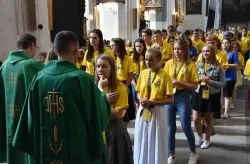 Msza św. rozpoczynająca obóz Fundacji Dzieło Nowego Tysiąclecia