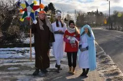 Kolędnicy misyjni w Grzybnie