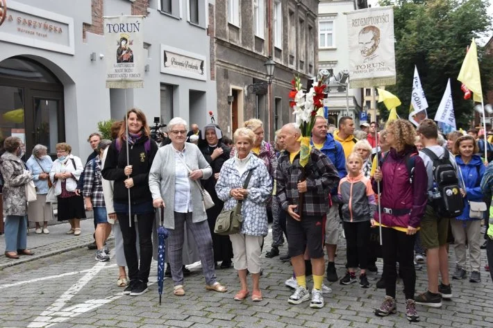 Wyjście pielgrzymki z Torunia na Jasną Górę