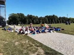 Wejście pielgrzymów na Jasną Górę