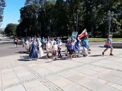 Wejście pielgrzymów na Jasną Górę