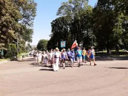 Wejście pielgrzymów na Jasną Górę