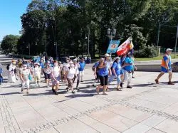 Wejście pielgrzymów na Jasną Górę