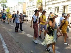 Wejście pielgrzymów na Jasną Górę
