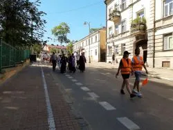 Wejście pielgrzymów na Jasną Górę