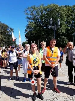 Wejście pielgrzymów na Jasną Górę