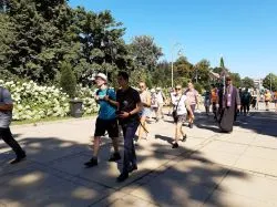 Wejście pielgrzymów na Jasną Górę